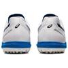 Asics Destaque K FF TF Artificial Grass Leather Soccer Shoes Men Soccer Shoes White Blue 1111A218-100