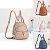 Stylish High-quality Macaron Color Backpack Fashionable Versatile Handbag With Zipper Closure