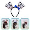 Dogs Hair Hoop Set Plush Tail Dogs Lovely Dogs Ears Headband Mesh Skirt Gloves Animals Dogs Cosplay Set for Halloween