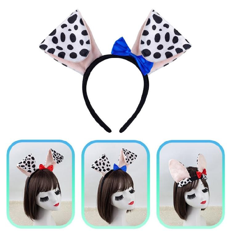 Dogs Hair Hoop Set Plush Tail Dogs Lovely Dogs Ears Headband Mesh Skirt Gloves Animals Dogs Cosplay Set for Halloween