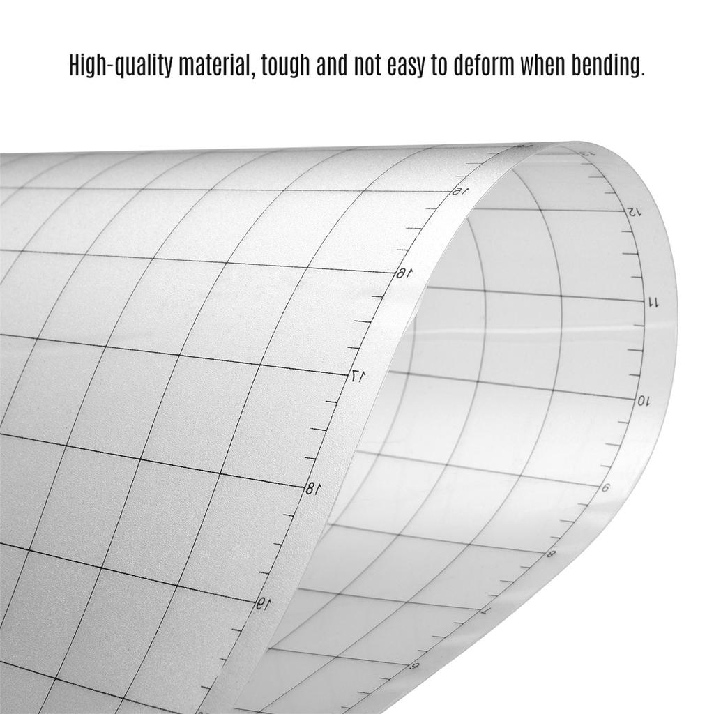 Replacement Cutting Mat Transparent Adhesive Mat Mat with Measuring Grid 12x24 Inches for Silhouette Cameo Cricut Explore Plotter Machine 1PCS
