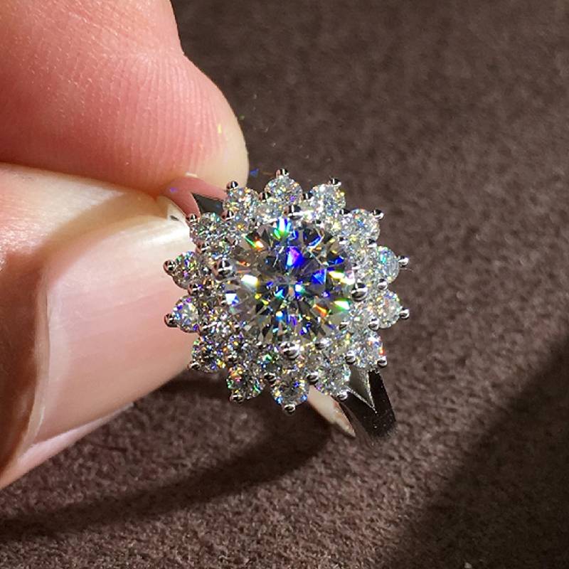 Huitan Sparkling Women Rings with Oval Blue CZ Wide Band Gorgeous Wedding Accessories Copper Color Brilliant Fashion Zircon 8