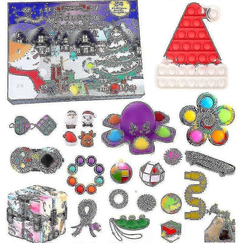 Advent Calendar Christmas Toys Countdown Calendar For Children 24 Days Christmas Toys Christmas Bubb