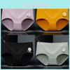 Comfortable Cotton Mid Waist Women's Underwear With Breathable And Firming Features In Random Floral Designs