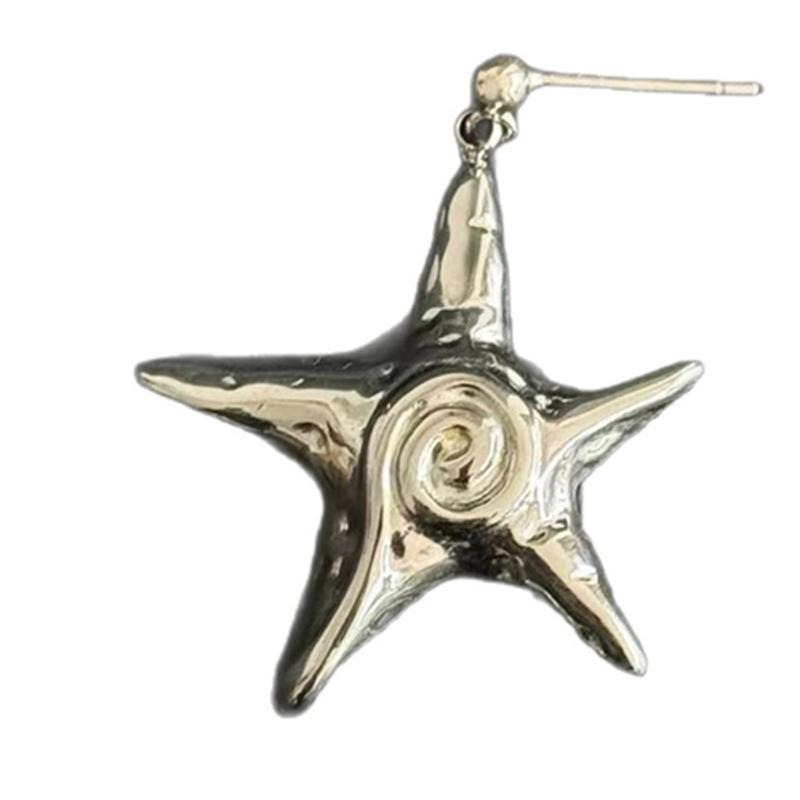Fashionable Stainless Steel Starfish Earrings Comfortable And Versatile Suitable For Sensitive Skin And All Event