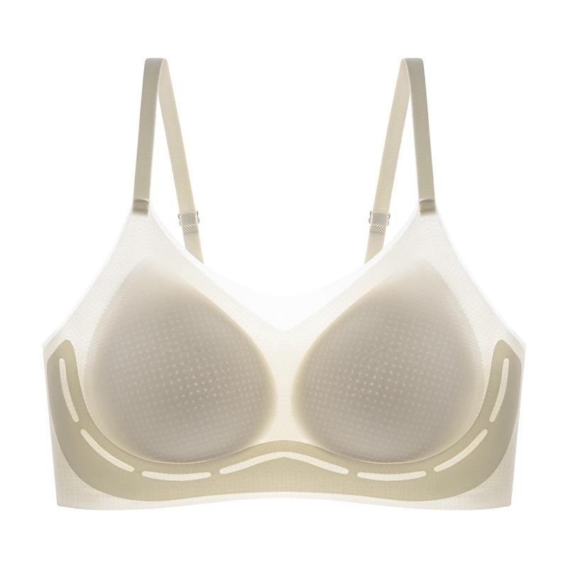 Ultra-Thin Seamless Ice Silk Summer Underwear Set: Cooling Bra, Vest & Mask.