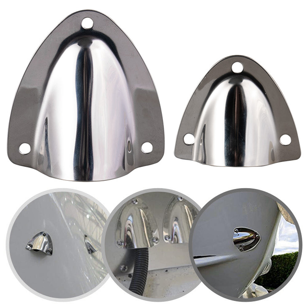 1/2PCS Stainless Steel Clam Shell Midget Boat Vent Hose Cable Clam-shell Cover Marine Yacht Ship Accessory Marine Hardware