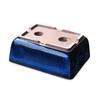 Umekichi Bonsai Bonsai Sea Cucumber Yokkaichi Banko Miscellaneous Compact Supplies, 4.5-inch Pot, Nade-kaku, Blue, Glaze, Ware, Shallow, Rectangular,