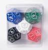 Hedral MTG D12 Spindown Loyalty Counter Dice, Set of 5, Red, White, Black, Green, Blue, Magic: The Gathering TCG CCG Planeswalker, Multicolor