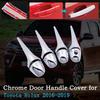 Chrome Car Door Handle Cover for Toyota Hilux TruckMasters OX AN120 AN130 2016~ 2017 2018 Protector Car Accessories Stickers