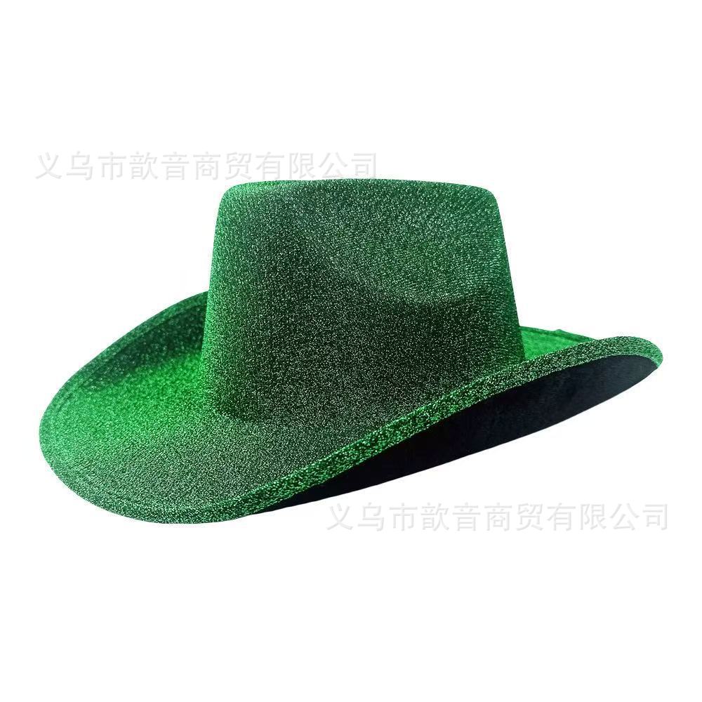 Popular European and American Shiny Western Cowboy Hat Men's and Women's Performance Party Hat Fashion Jazz Hat