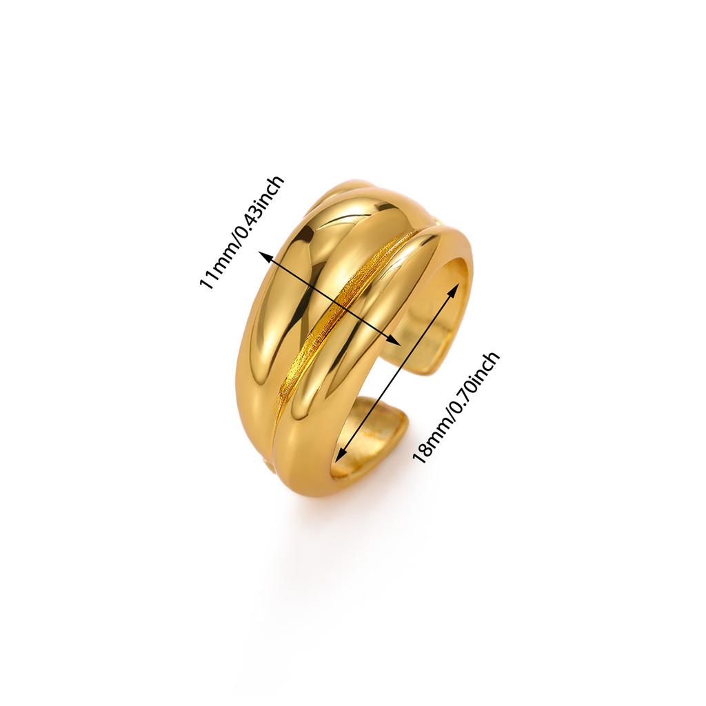 Geometric Knot Gold Color Rings For Women Wedding CZ Leaf Ring Punk Star Personalization Open Anillos Birthday Jewelry Her Gift