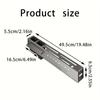 Stainless steel wall mounted tool holder without drilling, multifunctional kitchen storage rack with integrated chopstick cage.
