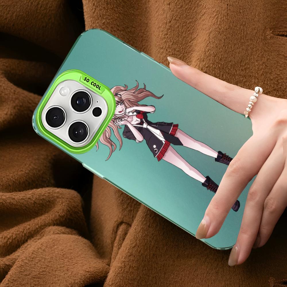 Danganronpa Junko Enoshima Monokuma Phone Case For IPhone 16 15 14 13 12 11 Pro Max X XR XSMAX 8 Matte Shockproof Back Cover