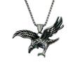 Stainless Steel Red Eagle Wings Spread Men'S Pendant Accessories Titanium Steel Necklace Vintage Eagle Pendant