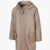 La Belle Shinyoung Fur Women Lambskin Combination Half Hood Long Coat Sy106ct