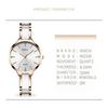 NIBOSI Women's Watch, Simple, Arm Watch, Ceramic, White, Waterproof, Analog, Quartz, Brand, Stylish, Casual, Business, Stainless Steel, For Women,