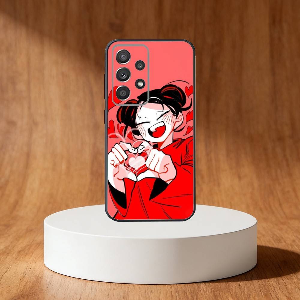 Pucca Cute Love Phone Case For Samsung S25,S24,S21,S22,S23,S30,Ultra,S20,Plus,Fe,Note,10,9,5G Black Cover