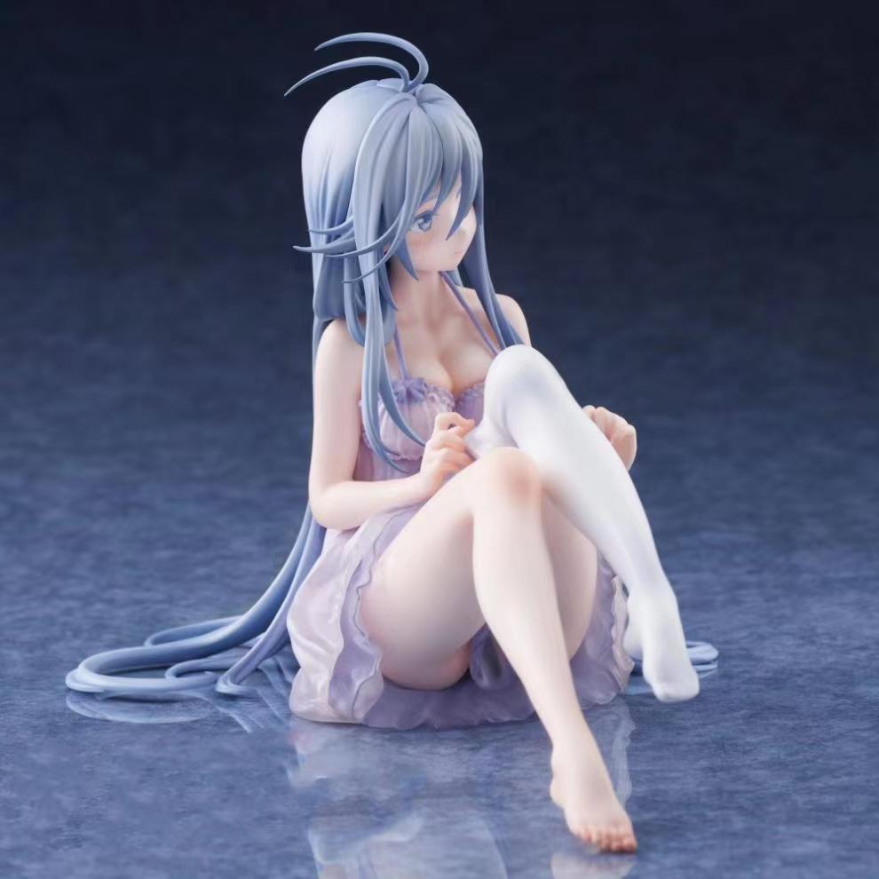 Anime 86 Eighty Six Lena Milizé Figure Pajama Version Sitting Pose PVC Statue Model Car Decoration Desk Display Toy Gift