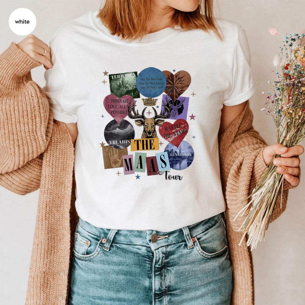 Sarah J. Maas Eras Tour Comfort Colors Shirt - The Maas Tour Tee Acotar Crescent City Throne Of Glass Merch Sjm Fan Apparel