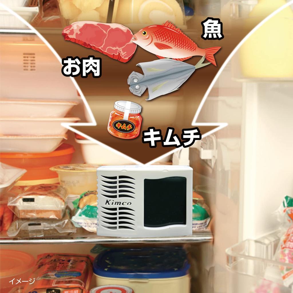 Kimco Refrigerator Deodorizer for Double Effect of Activated Carbon and Deodorizing Refrigerator Kobayashi 6 Months x 3 Pieces [Bulk Purchase]