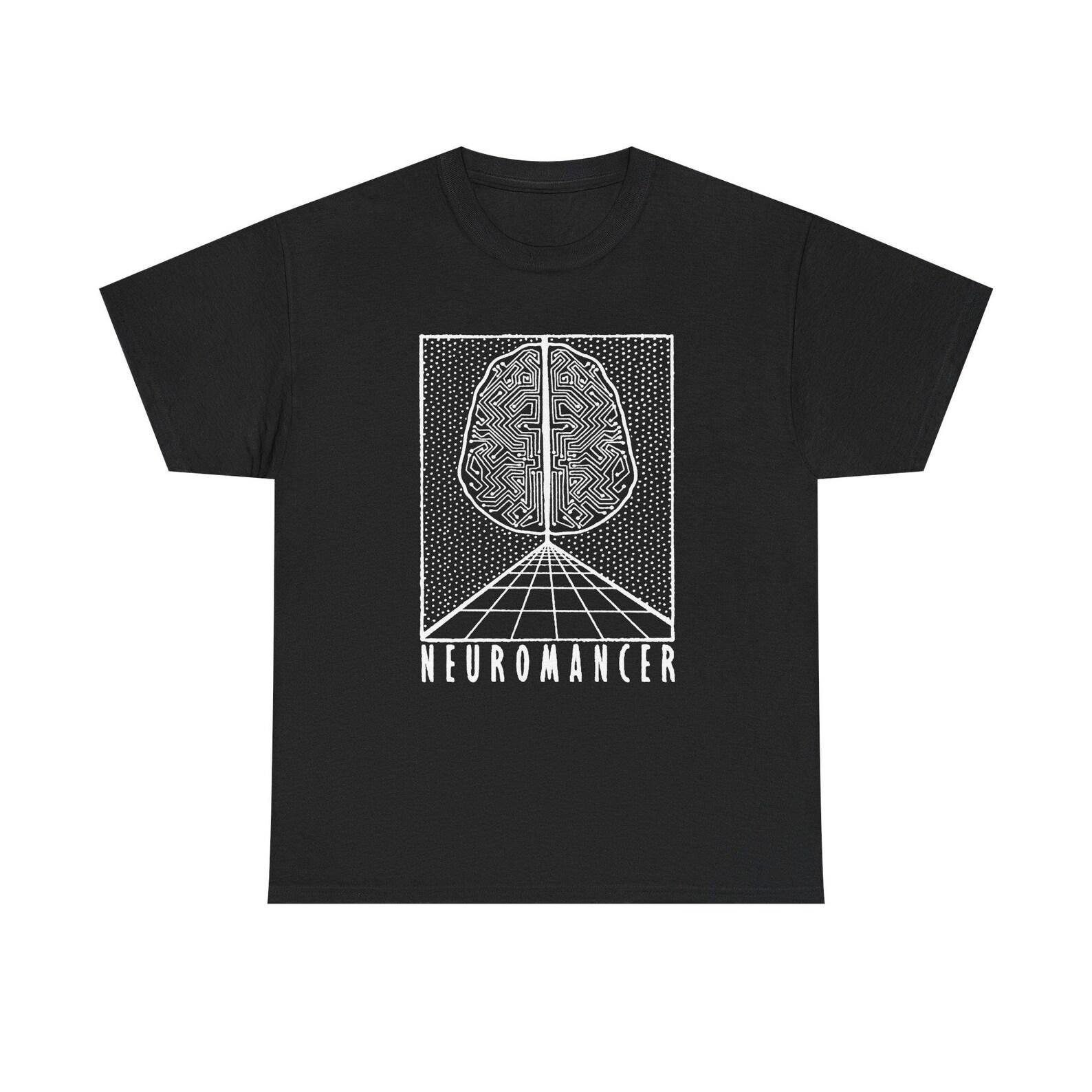 Neuromancer Cyberpunk Shirt Retro Sci Fi Dystopian Novel Inspired Graphic Tee William Gibson Style Unisex 120