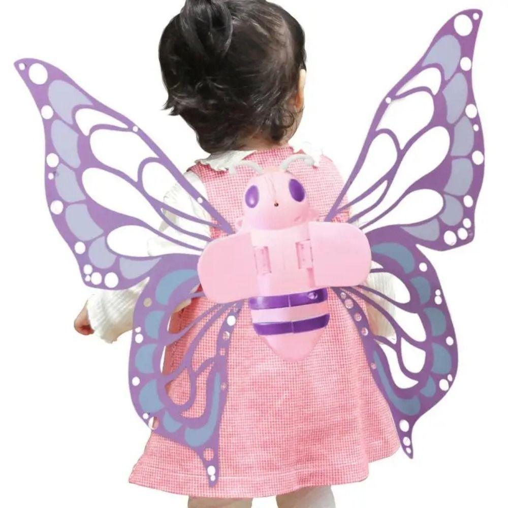 DIY Assembly Moving Fairy Butterfly Wings With Lights Fairy Flying Toy  Family