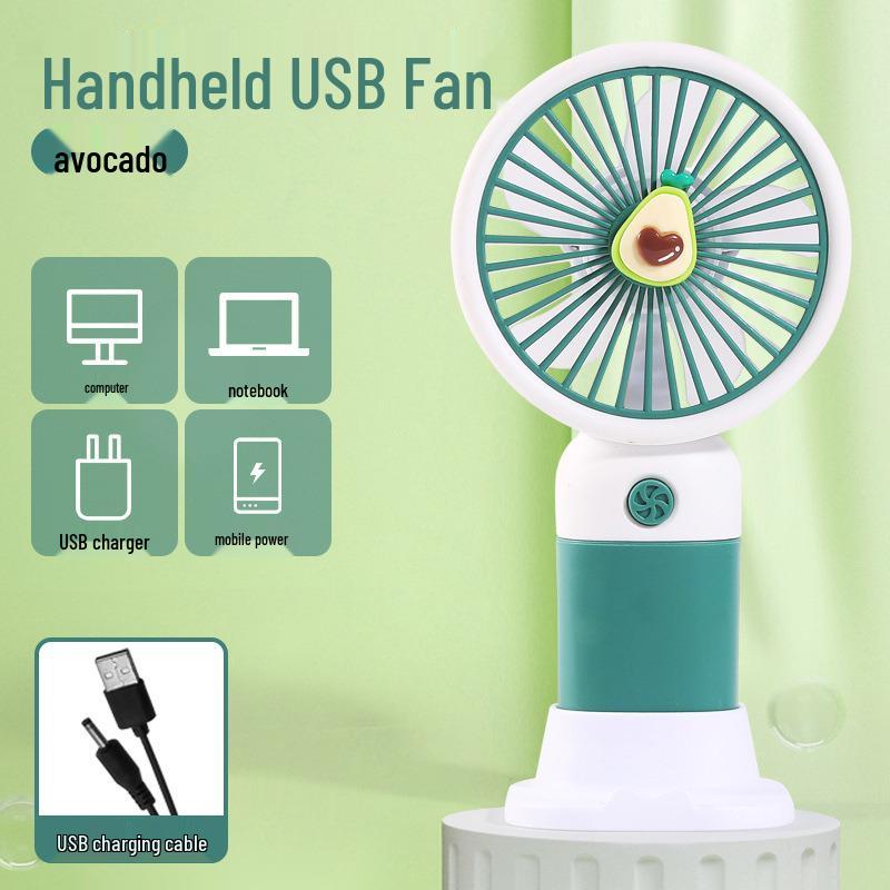 Rechargeable USB Mini Fan: Portable Handheld & Desktop Stand, Ideal Student Gift