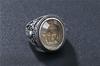 Rockyu Silver Stainless Steel Buddha Statue Seal Unique Religious Protection from Good Amulet Christmas Fashion Accessory Men's Ring, Ring, Ring,