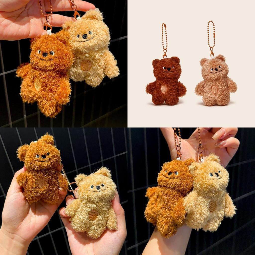 Jinnew Little Bear Matching Plush Keychain Pendant For  Decoration Backpack