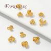 Crimp Cover Beads 18K Gold Plated Cover Bead,End Bead For Bracelets,Clam Shells Bead Tip,DIY Jewelry Making Supplies Connectors