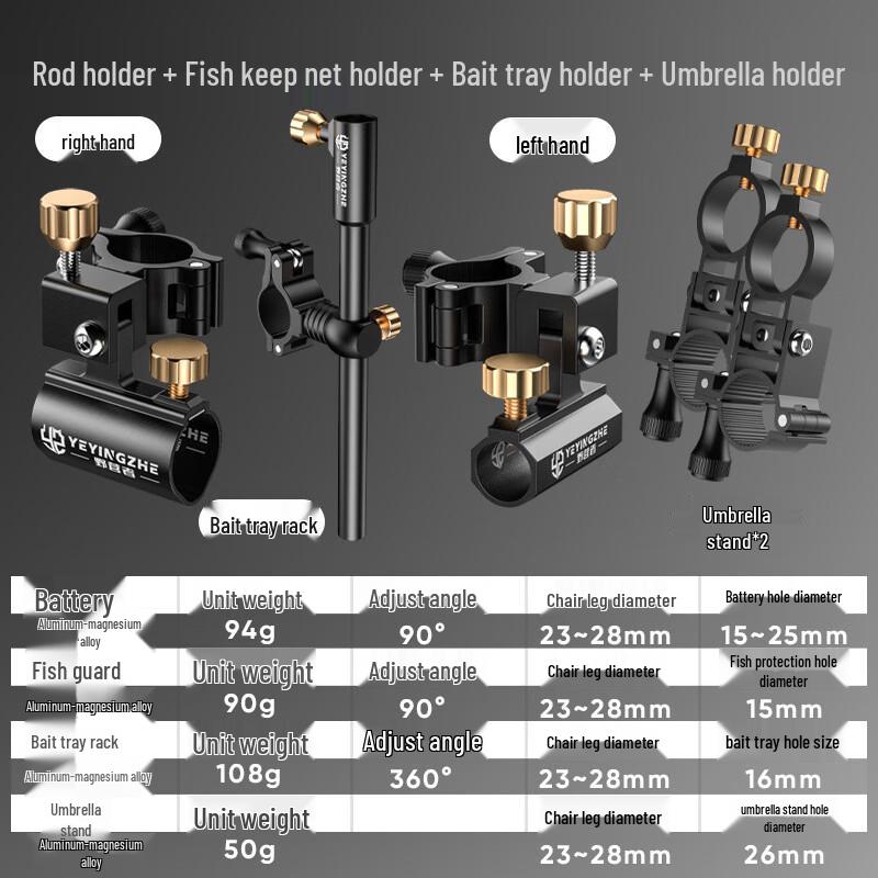 Campingman Knight Fishing Chair Accessories
