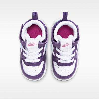 Nike Court Borough Mid 2 White Eggplant Royal Pulse (TD)