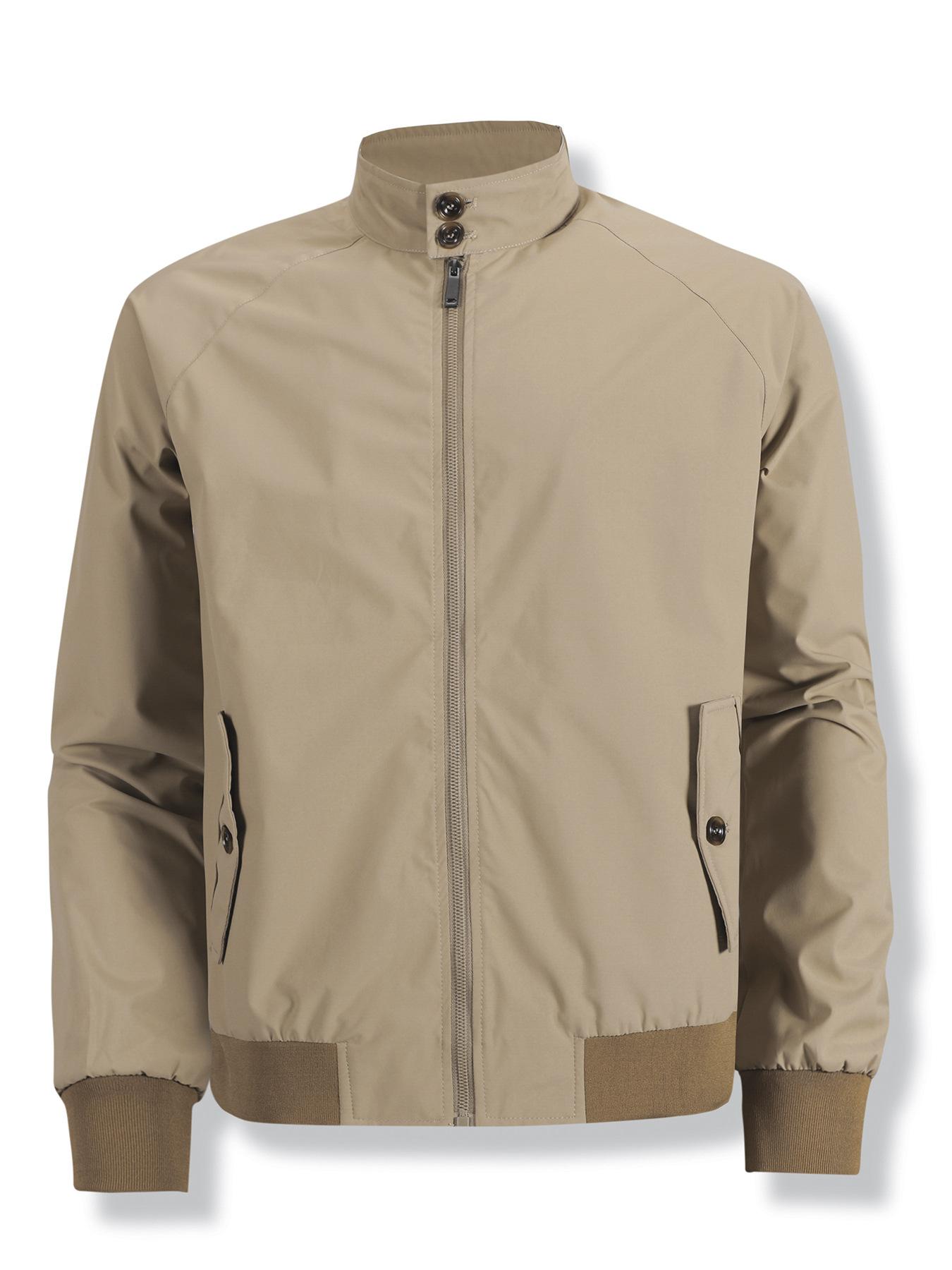 

European size stand-up collar tooling jacket men s winter new loose casual solid color men s top coat 2XL (European code)