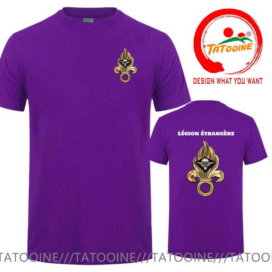 T-shirt Simbolo Legione Straniera Francese Per Uomo Francia Lgion Trangre Logo Tshirt Nuova Moda Estiva Maglietta Casual Camiseta