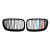 1 Pair Front GrillesFor BMW X5/X6 E70 E71 2008-2014 Gloss Matte Black Kidney Grill Carbon Fiber Replacement Front Bumper Grilles