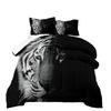 3d Digital Printing Thickened Feather Silk Cotton Quilt Animal Tiger Fat Quilt Printing Three-piece Quilt Cover Set