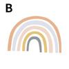 Cartoon Rainbow Wall Stickers for Kids Room Nursery Decoration Decals Mural Baby Bedroom Living Room Wall Decoration