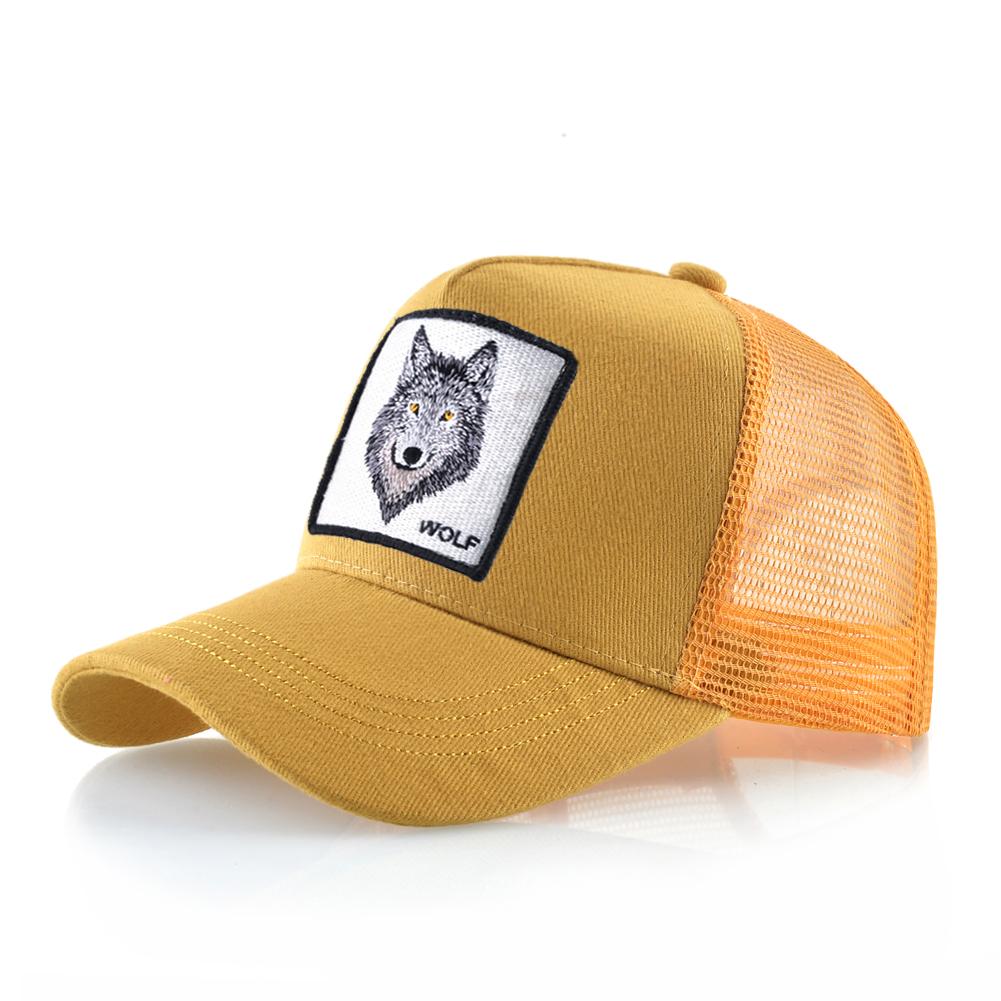 K Snapback Czapka Trucker Męska Oddychająca Siatka Czapki Baseballowe Dla Kobiet Outdoor Casualowa Czapka Baseballowa Z Naszywką Z Haftem Wilka