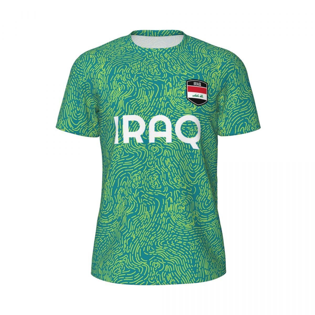 

Футболка з 3D-принтом із прапором ІРАКУ Чоловіча літня футболка з сіткою з короткими рукавами для футболу, бігу, велосипеда, тенісу, фітнесу 3XL