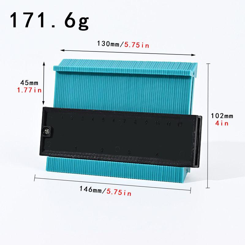 Cross-Border Contour Gauge: Irregular and Radius Ruler
