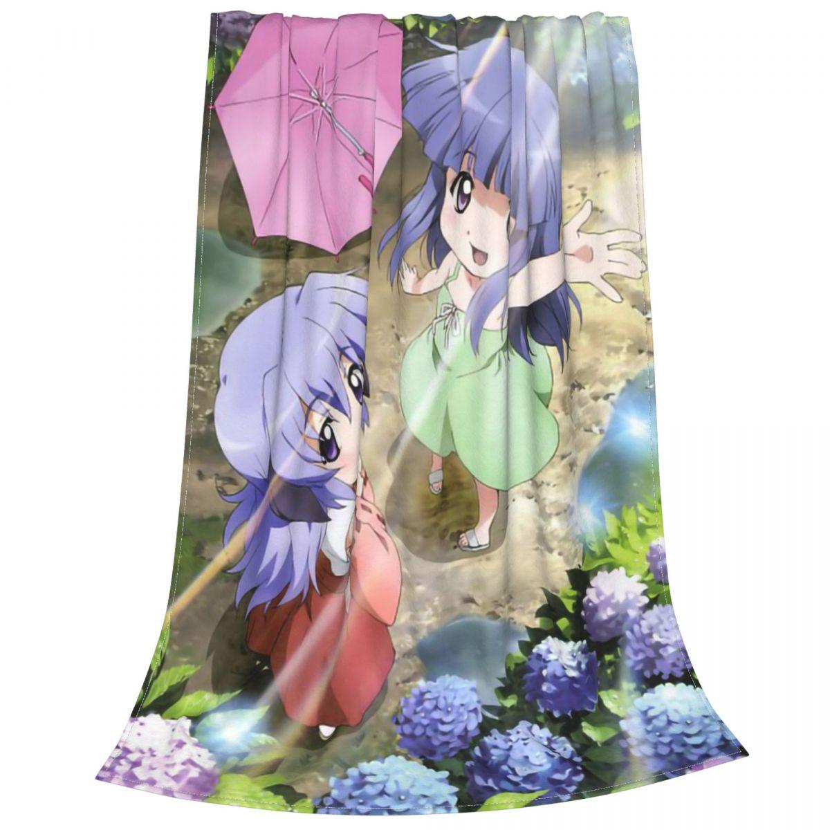 

Higurashi No Naku Koro Ni Plush Blanket Hanyuu Rika Funny Throw Blankets for Home 150*125cm Bedspread 200x150cm 80x60in