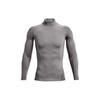 Solid Color Mock Neck Fitted Long Sleeve T-Shirt Men Tops 1366072-020
