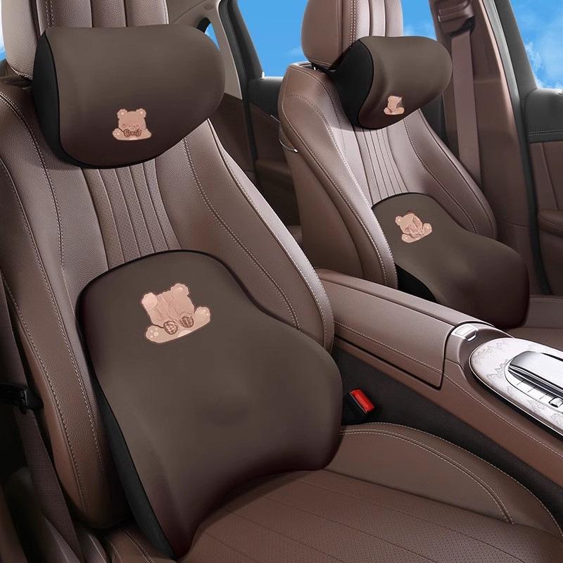 Cute Car Seat Neck and Lumbar Support Pillow