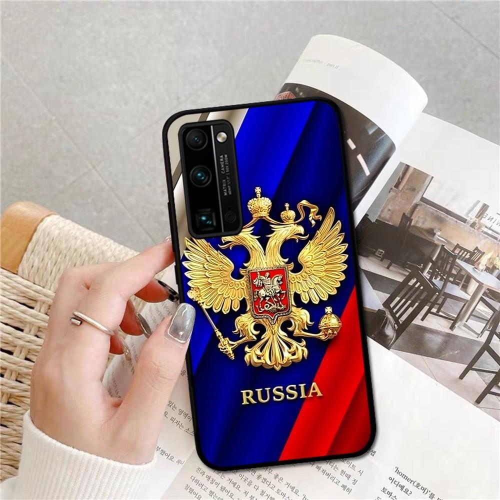 Russia Coat Of Arms Eagle Flag Phone Case For Huawei Honor 10 Lite 9 20 7A 9X 30 50 60 70 Pro Plus Soft Silicone Cover
