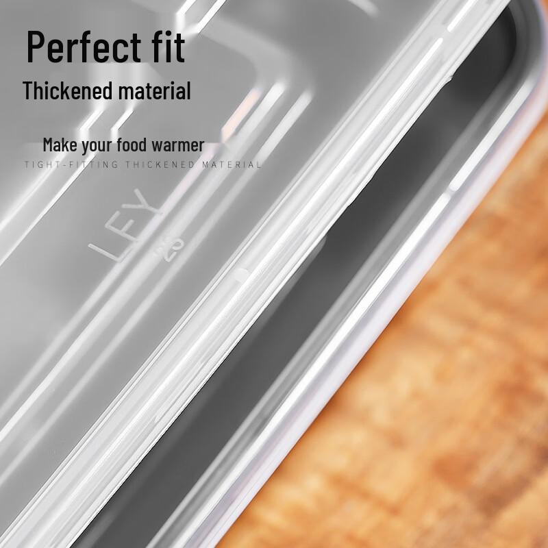 Disposable Thickened Plastic Takeaway Food Containers with Lids