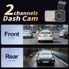 4-inch Dashcam, High-definition Dual-lens Wide-angle Video Recording, Night Vision Loop Recording.