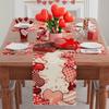 XCHI Love Hearts Valentine's Day Table Runner Table Decoration for Party Home Kitchen Dining Holiday Decor 13x72 Inch