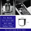 For Mazda CX-5 CX5 2017-2024 Carbon Fiber Central gear shift display Panel Cover Car Accessories Interior Decorative Stickers