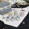 Clear Sky S925 Silver V-Crown Yellow Zircon Drop Ring: Luxury Stackable Double Layer Women's Ring